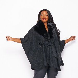 Faux Fur Cape